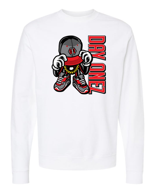 D1Z Drip Middleweight Crewneck Sweatshirt (White)