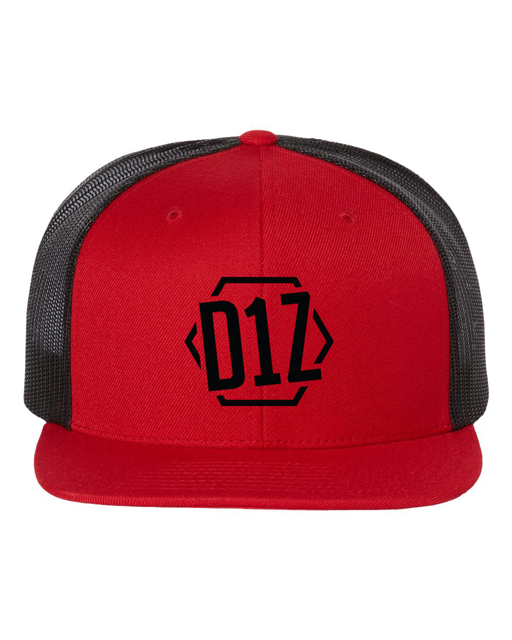 D1Z Drip Flat Bill Snapback (Red/Black)