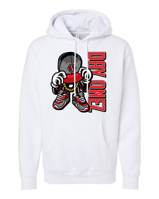 D1Z Drip Heavyweight Hooded Sweatshirt (White)