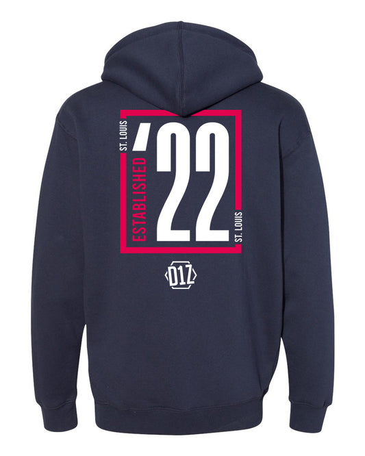 D1Z Est22 Heavyweight Hooded Sweatshirt (Navy)