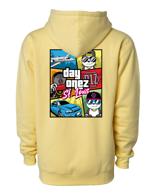 D1Z GTA Heavyweight Hooded Sweatshirt (Banana)