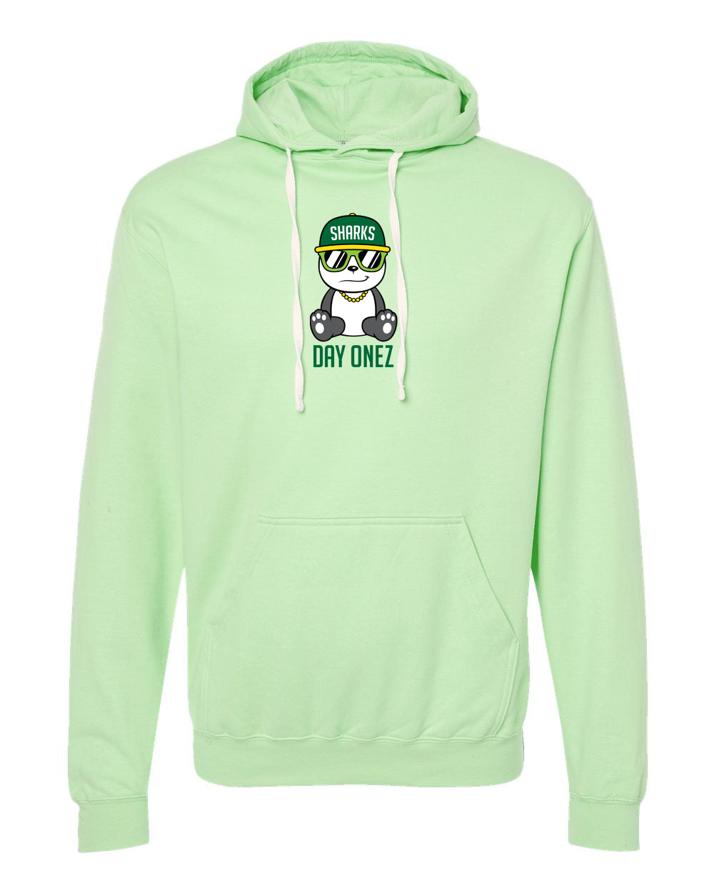 D1Z Green Sharks Middleweight Hooded Sweatshirt (Green)