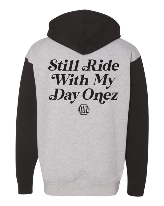 D1Z Still Ride Heavyweight Hooded Sweatshirt (Grey/Black)