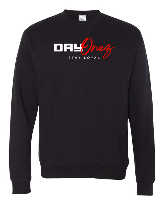 D1Z Stay Loyal Middleweight Crewneck Sweatshirt (Black/Red)