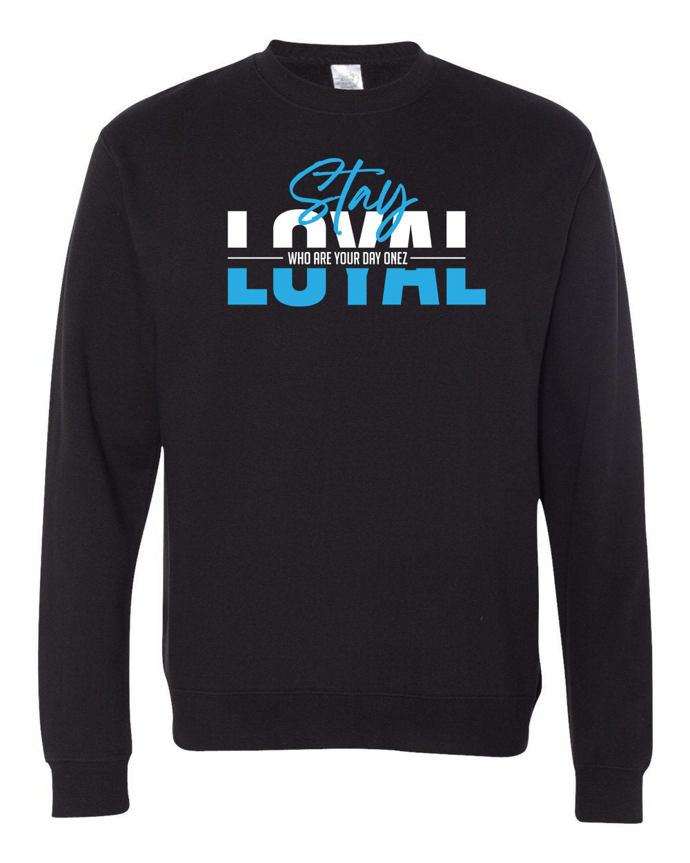 D1Z Stay Loyal Middleweight Crewneck Sweatshirt (Black/Blue)