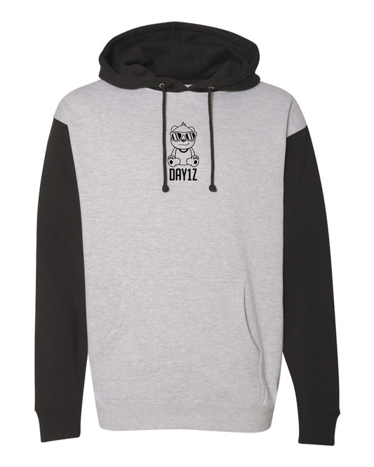 D1Z Blackout Heavyweight Hooded Sweatshirt (Grey/Black)