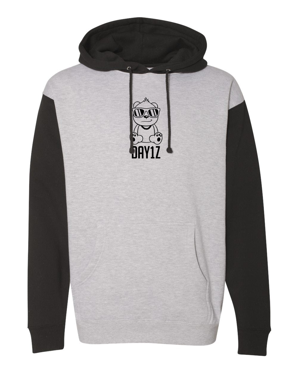 D1Z Blackout Heavyweight Hooded Sweatshirt (Grey/Black)