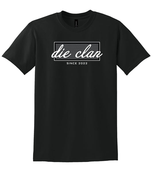 Die T-Shirt (Black - Cursive)